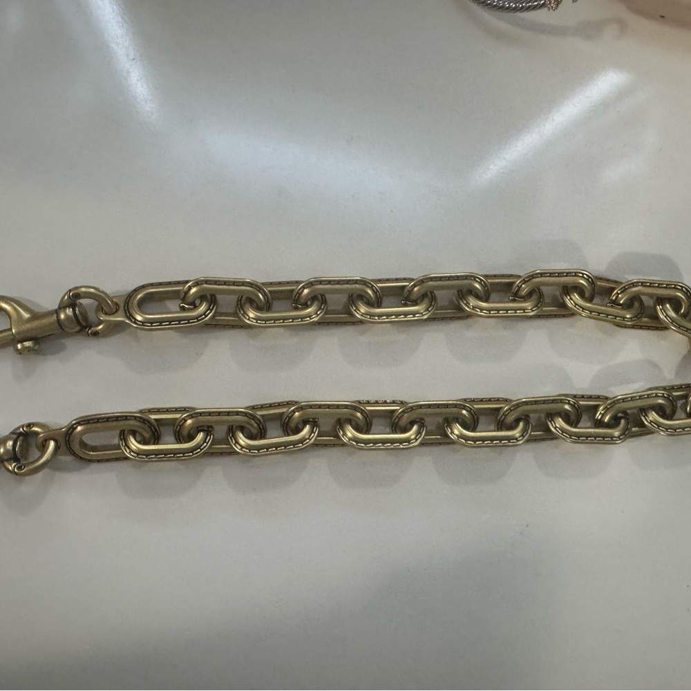 Coach Link Chain Strap - Brass